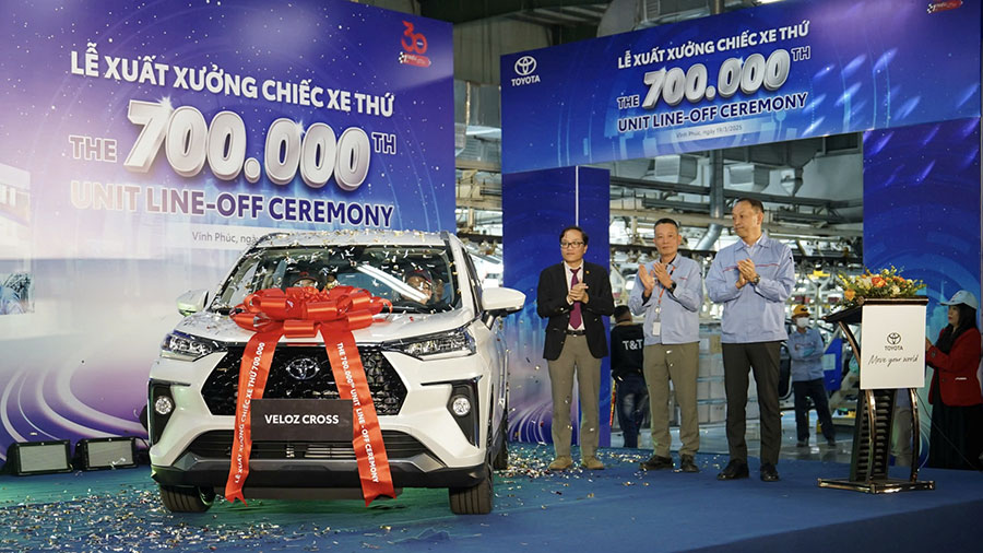 Toyota Việt Nam Dẫn Đầu Trong Ngành Ô Tô Với Cột Mốc Sản Xuất 700.000 Xe